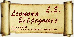 Leonora Šiljegović vizit kartica